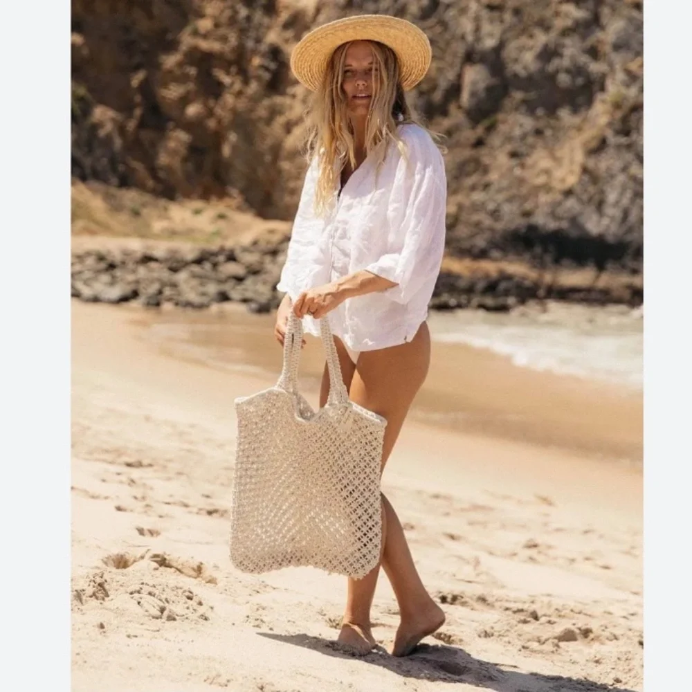 The Beach People Macrame Tote Bag